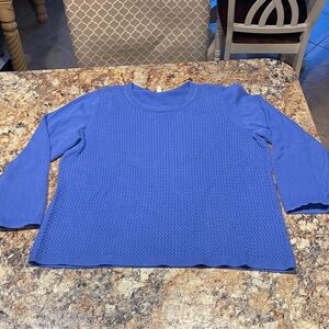 Talbots Royal Blue Knit Sweater 1x